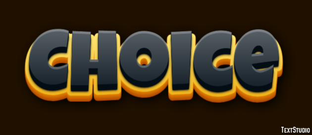 Choice Text Effect