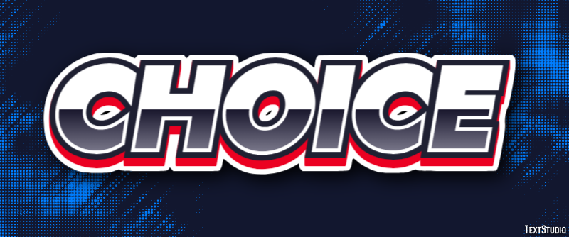 Choice Text Effect