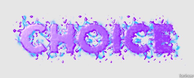 Choice Text Effect