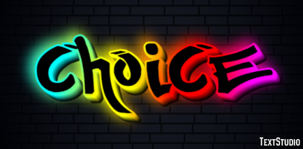 Choice Text Effect