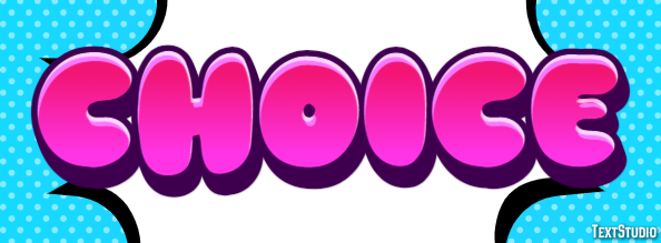 Choice Text Effect