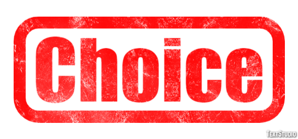 Choice Text Effect