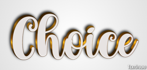 Choice Text Effect