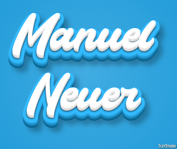 Manuel Neuer Efeito do texto