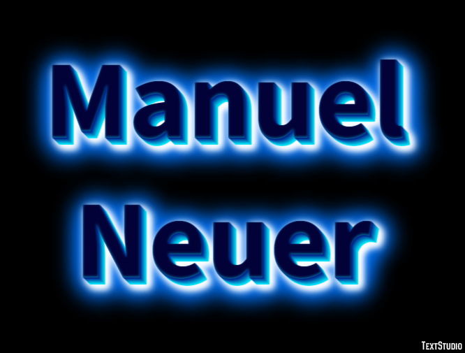 Manuel Neuer Efeito de texto