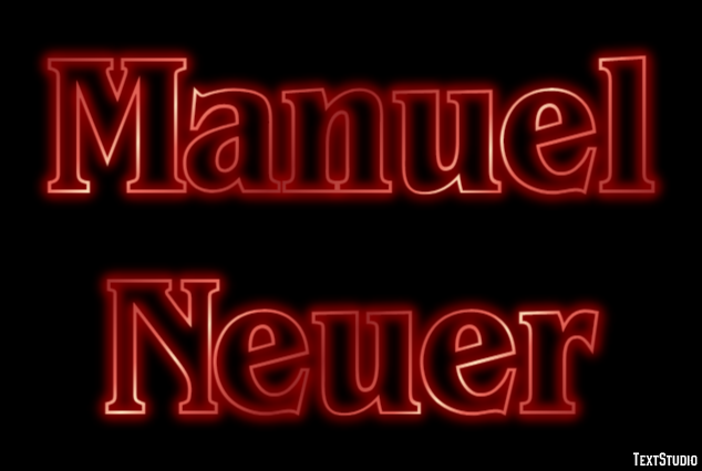 Manuel Neuer Efeito do texto