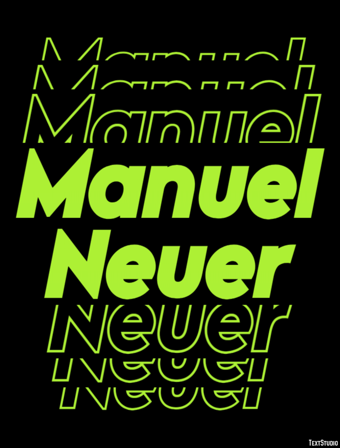 Manuel Neuer Efeito de texto