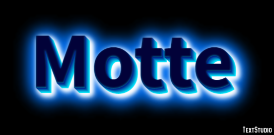 Motte Texteffekt