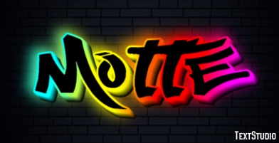 Motte Text effect