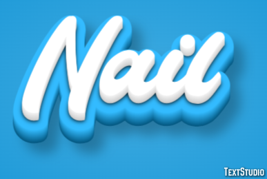 Nail Efecto de texto