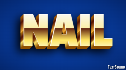 Nail Efecto de texto