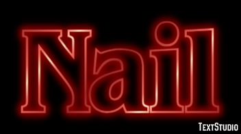 Nail Efecto de texto