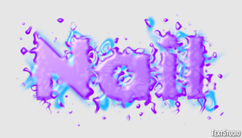 Nail Efecto de texto