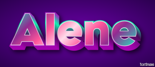 Alene Efeito de texto