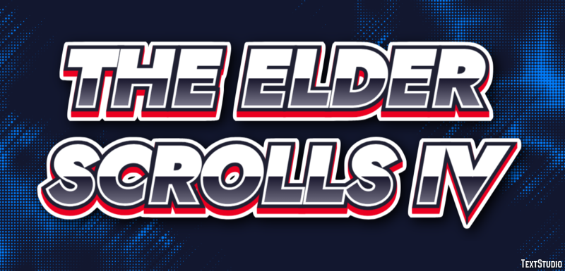 The Elder Scrolls IV Effetto testo