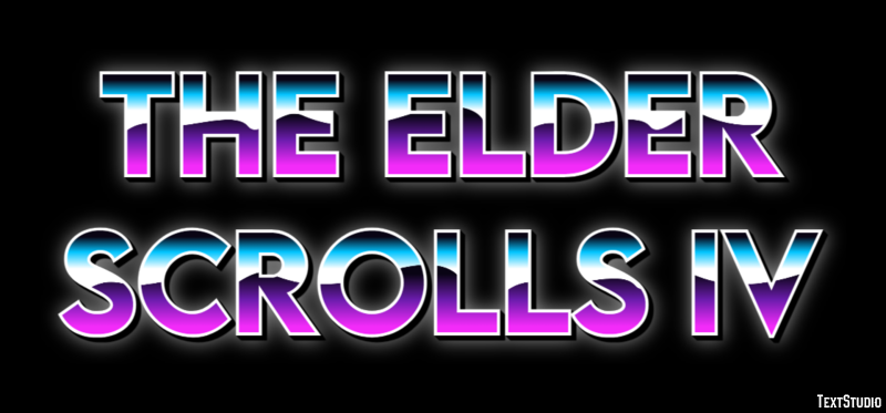The Elder Scrolls IV Effetto testo