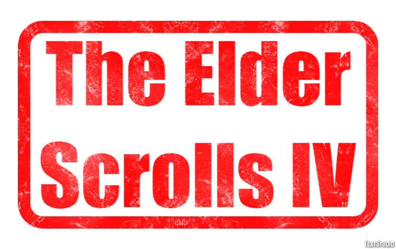 The Elder Scrolls IV Effetto testo