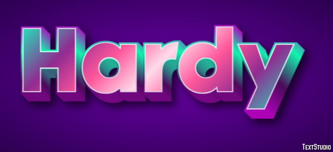 Hardy Efeito de texto