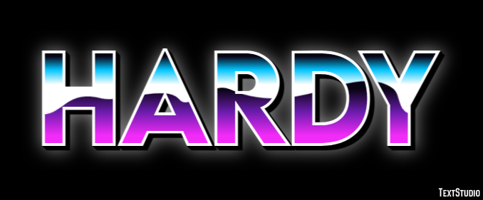 Hardy Texteffekt