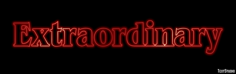 Extraordinary Text Effect