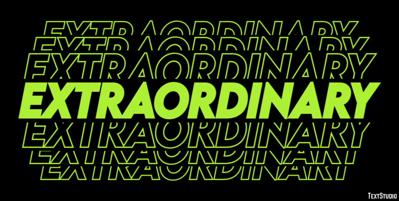 Extraordinary Effet de Texte