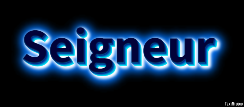 Seigneur Effet de texte
