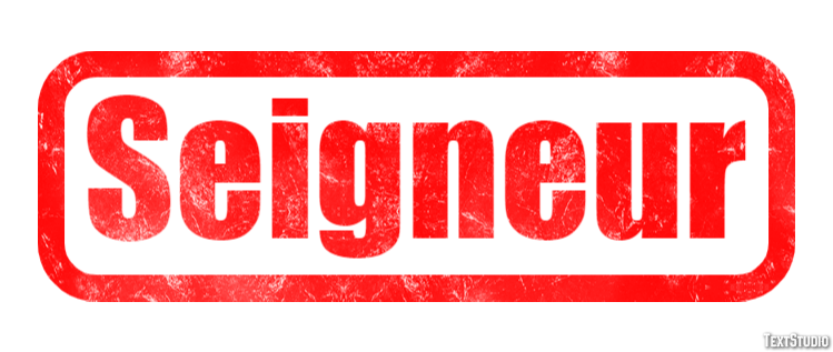Seigneur Effet de texte