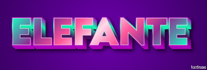 Elefante Tekst Effect
