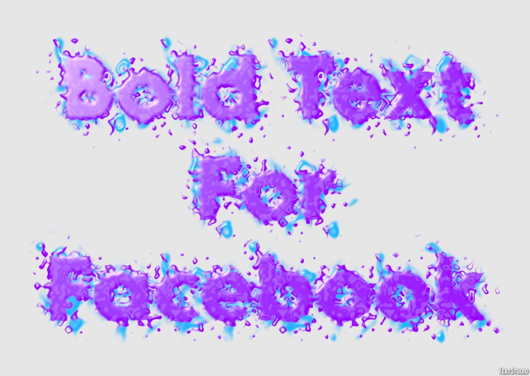 Bold Text For Facebook Efecto de Texto