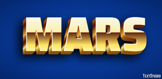 Mars Efeito de texto