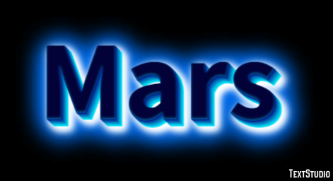 Mars Efeito de texto