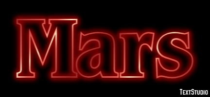Mars Efeito de texto