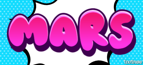 Mars Efeito de texto