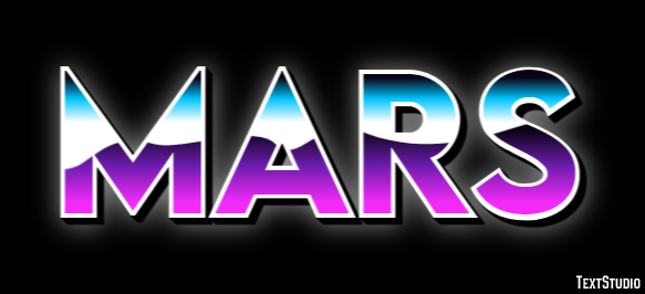 Mars Efeito de texto