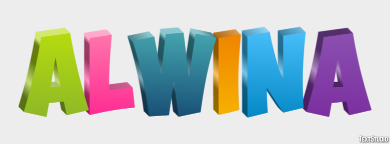 Alwina Text effect