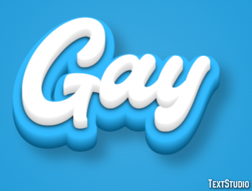 Gay Text effect