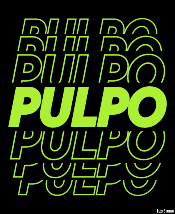 Pulpo Tekst Effect