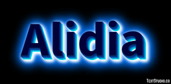 Alidia Efeito de texto