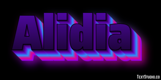 Alidia Efeito de texto