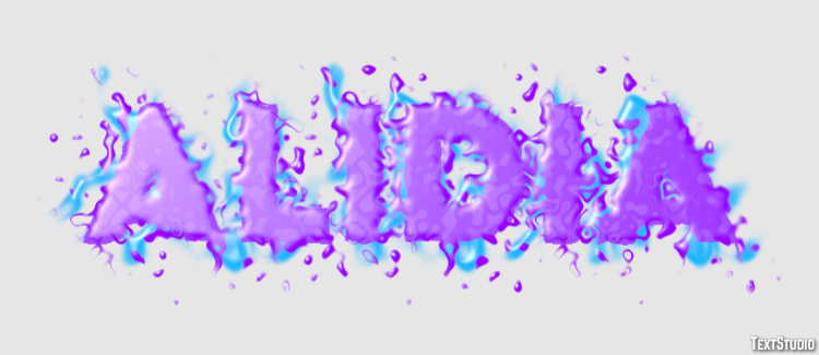 Alidia Efeito de texto