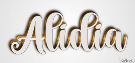 Alidia Efeito de texto