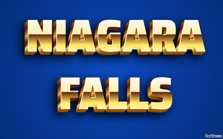 Niagara Falls Эффект текста