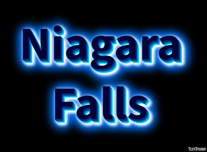Niagara Falls Эффект текста