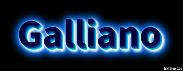 Galliano Effetto testo