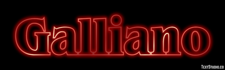 Galliano Effetto testo