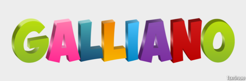 Galliano Effetto testo
