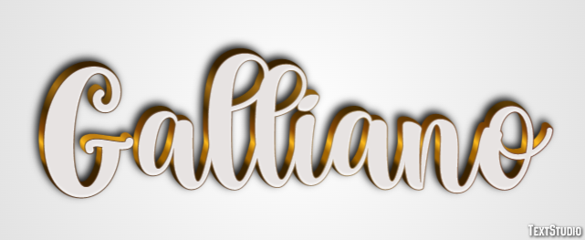 Galliano Effetto testo