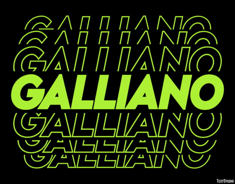 Galliano Effetto testo