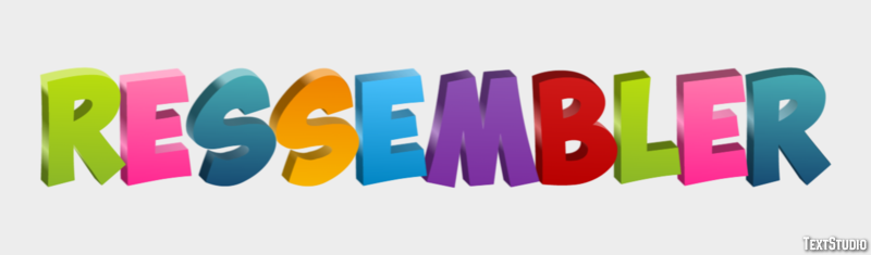 Ressembler Texteffekt