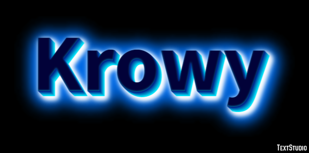 Krowy Efecto de Texto